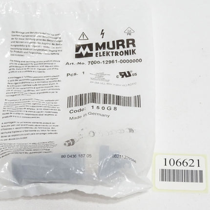 Murr Elektronik 7000-12961-0000000 Stecker Buchse gerade 5-polig / Neu OVP - Maranos.de