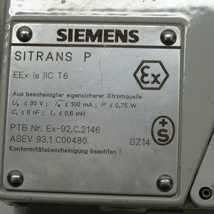 Siemens Sitrans P 7MF4000-1EA00-1BA1-Z / 7MF 4000-1EA00-1BA1-Z - Maranos.de
