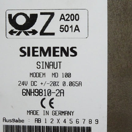 Siemens Sinaut MODEM MD 100 6NH9810-2A - Maranos.de