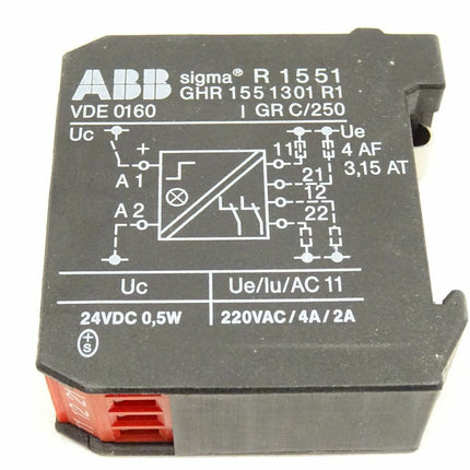 ABB sigma R1551 GHR 1551301 R1 Relaisstufe NEU - Maranos.de