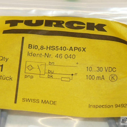 NEU Turck Bi0,8-HS540-AP6X Induktiver Nährungsschalter - Maranos.de