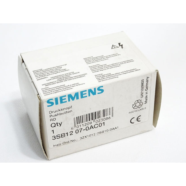 Siemens Druckknopf rot 3SB1207-0AC01 / Neu OVP - Maranos.de
