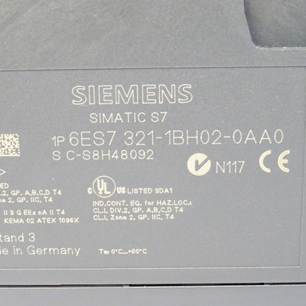 Siemens S7-300 SM321 6ES7321-1BH02-0AA0 / 6ES7 321-1BH02-0AA0 (ohne Klappe und ohne Stecker) - Maranos.de