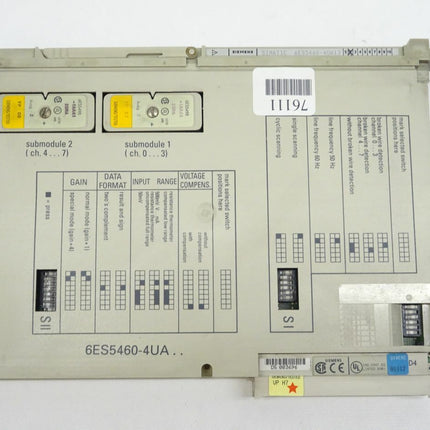 Siemens Simatic S5 6ES5460-4UA13 / 6ES5 460-4UA13 E:02 - Maranos.de