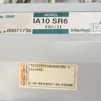 Rotech TPFF25EMVAZ Gemü InterApp IA10SR6 / Neuwertig - Maranos.de