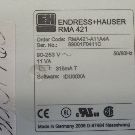 Endress+Hauser RMA 421 / RMA421-A11A4A / RMA421 - Maranos.de