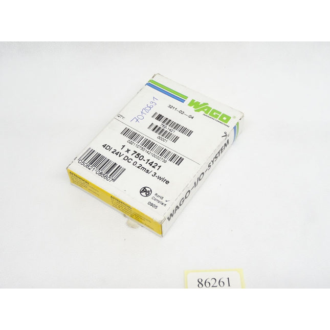 Wago 750-1421 / 4DI 24V 0.2ms/3-wire / Neu OVP versiegelt - Maranos.de