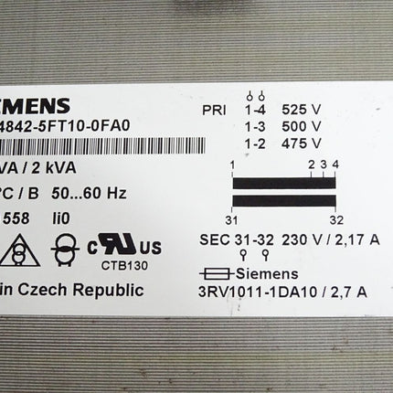 Siemens Trafo Transformator 4AM4842-5FT10-0FA0 - Maranos.de