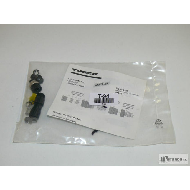 NEU-OVP Turck HS 5131-0 / 6902710 Leitungsstecker Stecker - Maranos.de