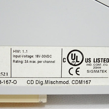 Sigmatek CDM167 12-008-167-O Digitales Mischmodul HW:1.1 - Maranos.de