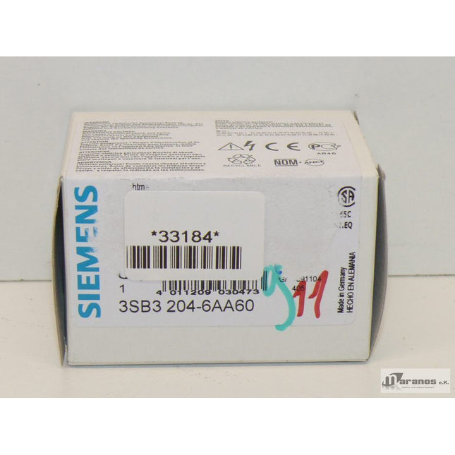 NEU-OVP: Siemens IS Komplettgerät Leuchtmelder 3SB3204-6AA60 / 3SB3 204-6AA60 - Maranos.de