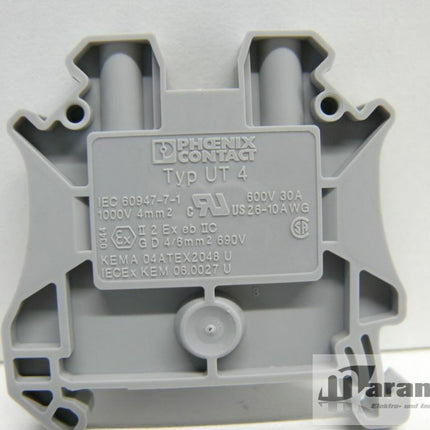Phoenix Contact Typ UT4 Durchgangsklemme UT 4 - Maranos.de
