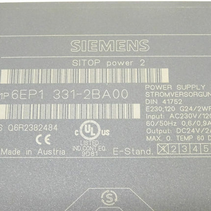 Siemens SITOP Power2 6EP1331-2BA00 / 6EP1 331-2BA00 E:1 - Maranos.de