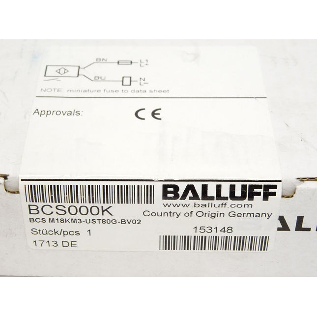 Balluff Kapazitiver Sensor BCS000K BCS M18KM3-UST80G-BV02 / Neu OVP versiegelt - Maranos.de