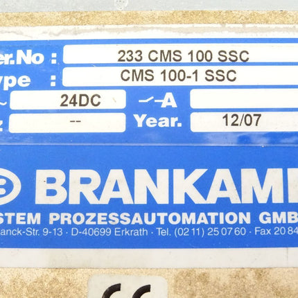 Brankamp System Prozessautomation CMS100-1SSC CMS100-1SS C - Maranos.de