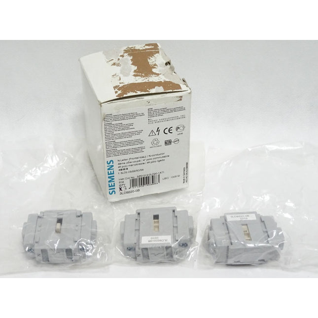 Siemens Neutralleiter 3LD9220-0B / Inhalt:3 Stück / Neu OVP - Maranos.de