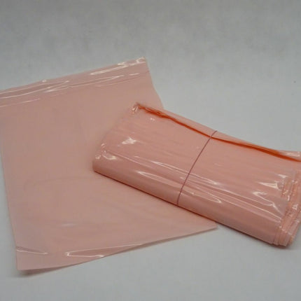 50x Druckverschlußbeutel rosa Folienbeutel ESD 250x300mm antistatisch - Maranos.de