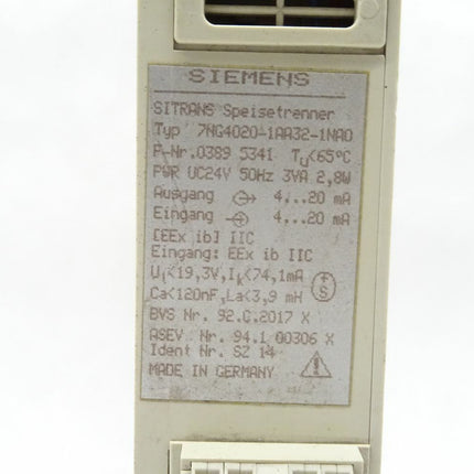 Siemens SITRANS Speisetrenner 7NG4020 (MUS) 7NG4020-A1132-1NA0 - Maranos.de