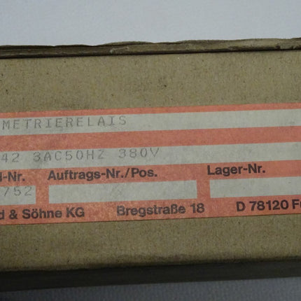 E. Dold & Söhne KG BA9042 Asymmetrierelais neu-OVP - Maranos.de