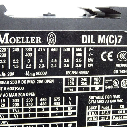 Moeller PKZM0-1,6 Motorschutzschalter + DILM7-10 - Maranos.de