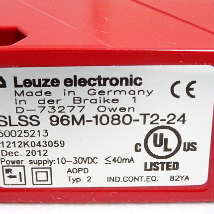 Leuze Electronic Einstrahl-Sicherheits-Lichtschranke Sender 50025213 SLSS 96M-1080-T2-24 / Neu OVP - Maranos.de