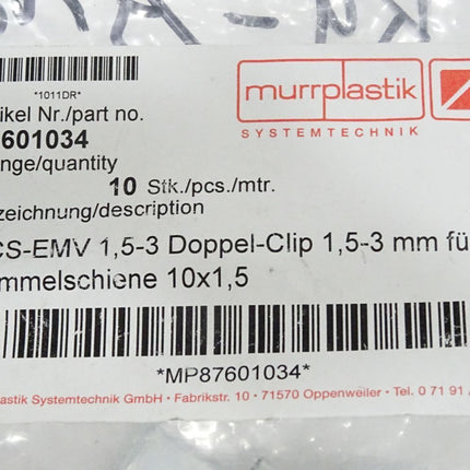 Murrplastik 87601034 DCS-EMV 1,5 - 3 / Inhalt:10 Stück / Neu OVP - Maranos.de