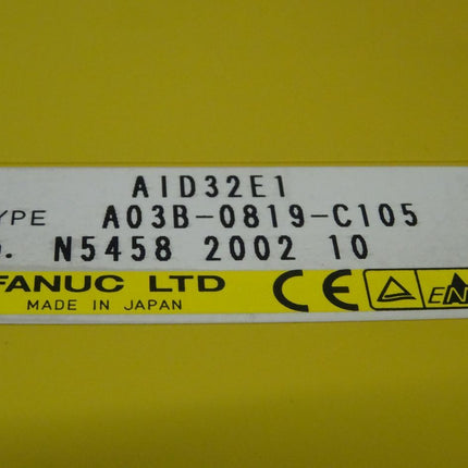 FANUC LTD AID32E1 Type A03B-0819-C105 / N5458 2002 10 - Maranos.de