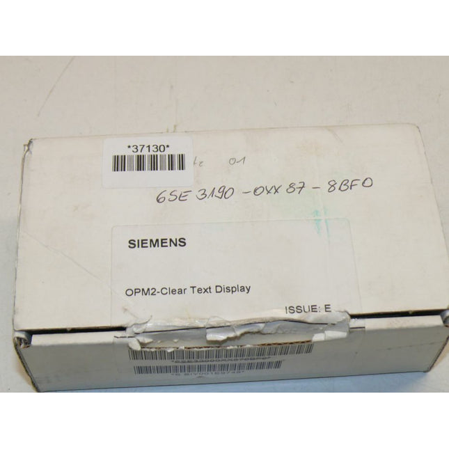 Siemens 6SE3190-0XX87-8BF0 OPM-Clear Test Display 6SE3 190-0XX87-8BF0 E: B - Maranos.de