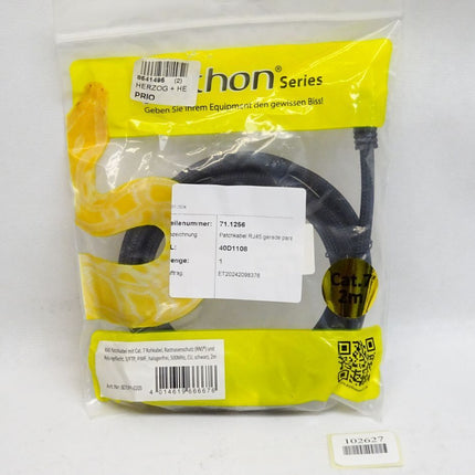 Python 8070PY-020S Patchkabel Rohkabel Cat.7 schwarz 2m / Neu OVP - Maranos.de