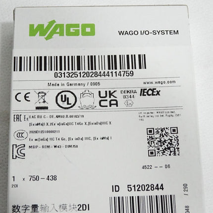 Wago 750-438 2-Kanal-Digitaleingang / Neu OVP versiegelt - Maranos.de