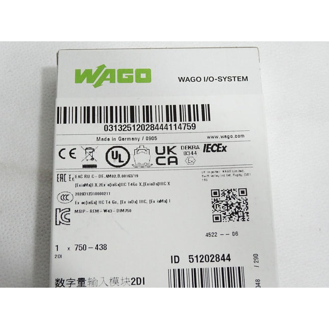 Wago 750-438 2-Kanal-Digitaleingang / Neu OVP versiegelt - Maranos.de
