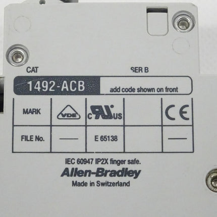 Allen Bradley 1492-ACBH1 + 1492-CB2G400 Schutzschalter - Maranos.de