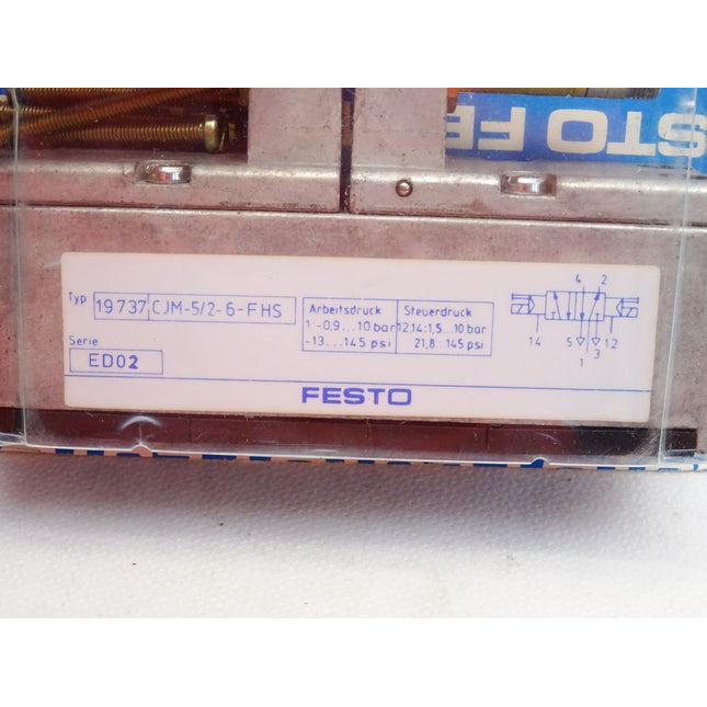 Festo Magnetventil 19737 CJM-5/2-6-FHS / Neu OVP - Maranos.de
