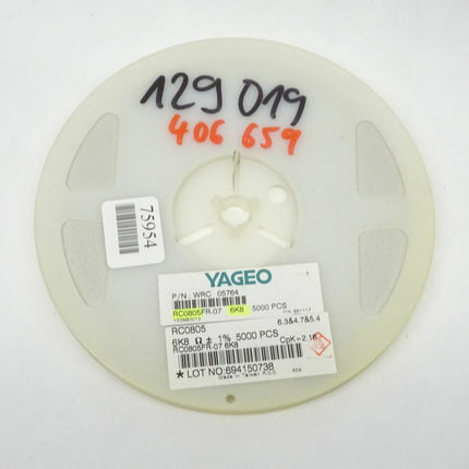 5000x YAGEO RC0805FR-07 / SMD Widerstand RC0805 - 6K8 - Maranos.de