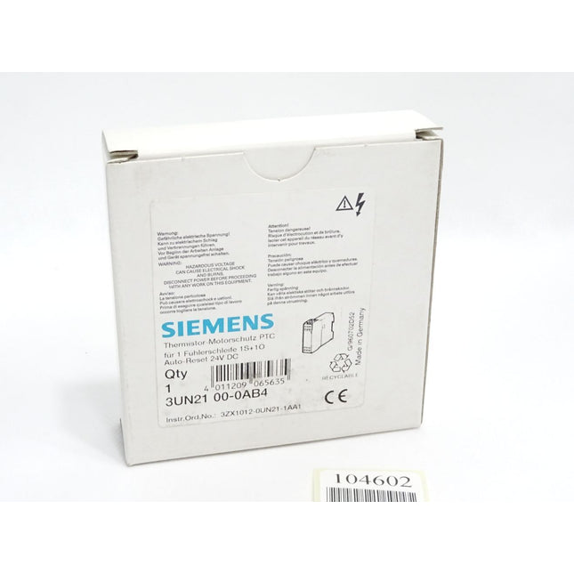 Siemens Thermistor-Motorschutz 3UN2100-0AB4 / Neu OVP - Maranos.de