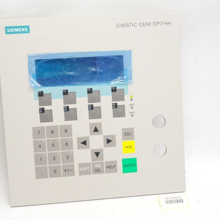 Siemens Front Simatic OEM OP7-HH Panel 6AV3607-7JC20-1AQ0 A5E00093447 / Neuwertig - Maranos.de