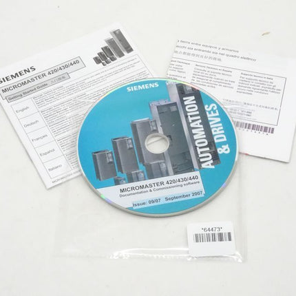 Siemens A5E01045378A MM420/430/440 Multi-Language Pack neu - Maranos.de