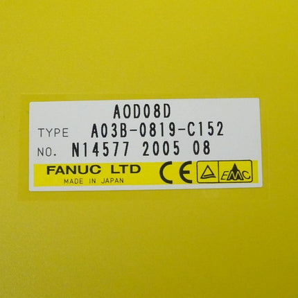 Fanuc AOD08D digitale Ausgabeeinheit A03B-0819-C152 // N14577 2005 08 NEU - Maranos.de
