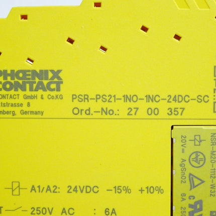 Phoenix Contact 2700357 Koppelrelais PSR-PS21-1NO-1NC-24DC-SC - Maranos.de