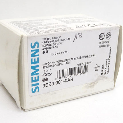 Siemens Träger 3SB3901-0AB / Inhalt : 18 Stück / Neu OVP - Maranos.de