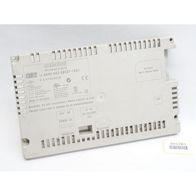 Siemens Backcover Rückschale Panel TP177B DP-6 MSTN 6AV6642-0BC01-1AX1 6AV6 642-0BC01-1AX1 - Maranos.de