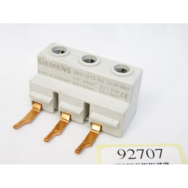 Siemens 3-Phasen-Einspeiseklemme 3RV1915-5A - Maranos.de