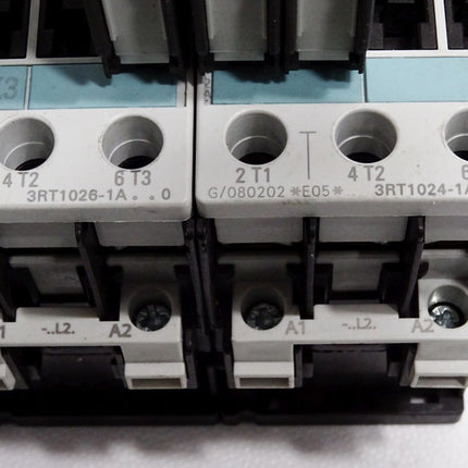 Siemens Leistungsschütz 3RT1026-1AL20 + 3RT1024-1AL20 (nur eine Halterung auf der Unterseite) - Maranos.de