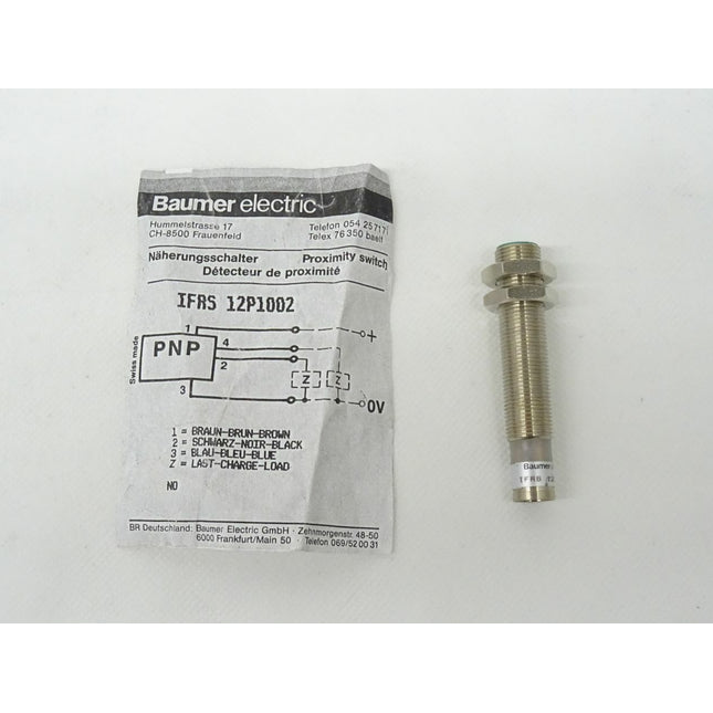Baumer electric IFRS12P1002 Näherungsschalter IFRS 12P1002 - Maranos.de