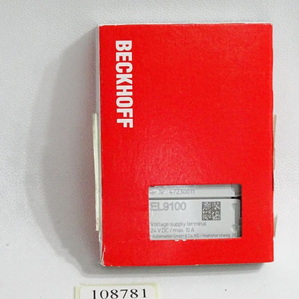 Beckhoff EL9100 Potenzialeinspeiseklemme / Neu OVP versiegelt - Maranos.de