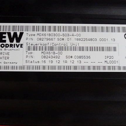 SEW Eurodrive Movidrive Umrichter 30kW MDX61B0300-503-4-00 08279667 MDX61B-00 08243492 + 08227152 MDX60A0300-503-4-00  / Neuwertig - Maranos.de
