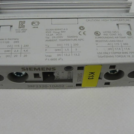 Siemens Sirius 3RF2320-1DA02 / 3RF 2320-1DA02 - Maranos.de