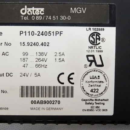 Datec P110-24051PF / 15.9240.402 - Maranos.de
