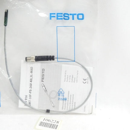 Festo 525916 Näherungsschalter SMT-10F-PS-24V-K0,3L-M8D / Neu OVP - Maranos.de