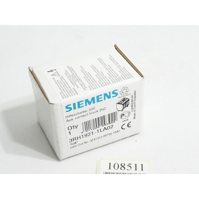 Siemens Hilfsschalter 3RH1921-1LA02 / Neu OVP - Maranos.de